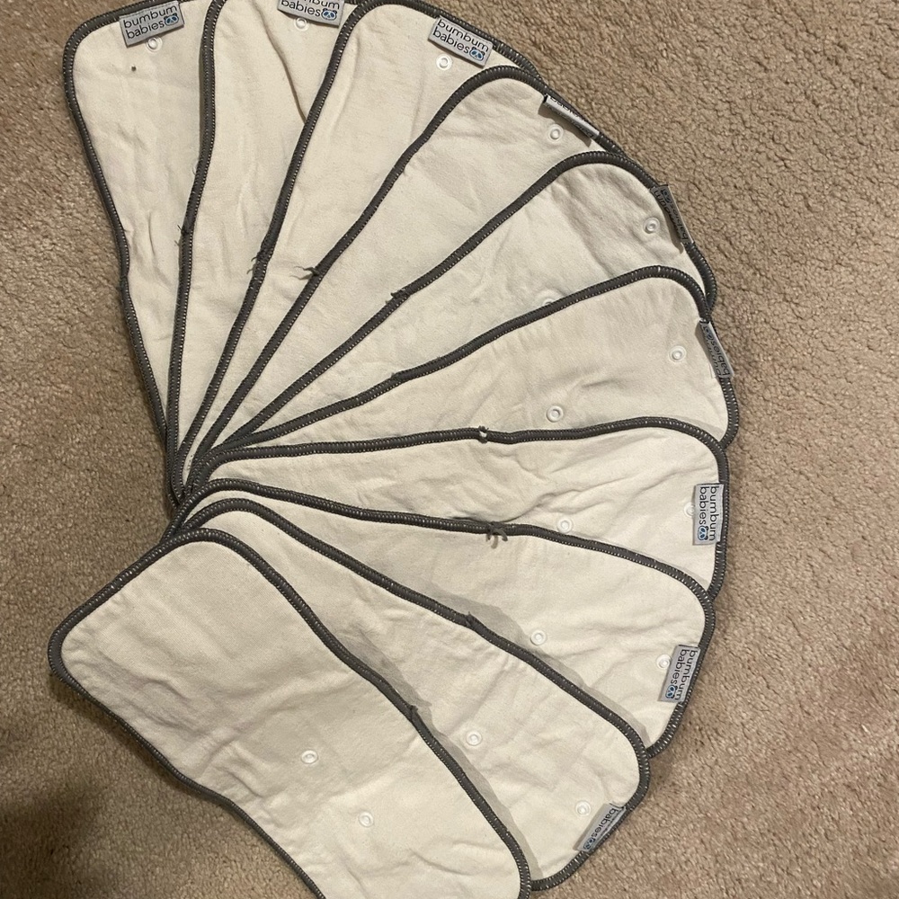 10 BumBumBabies charcoal inserts